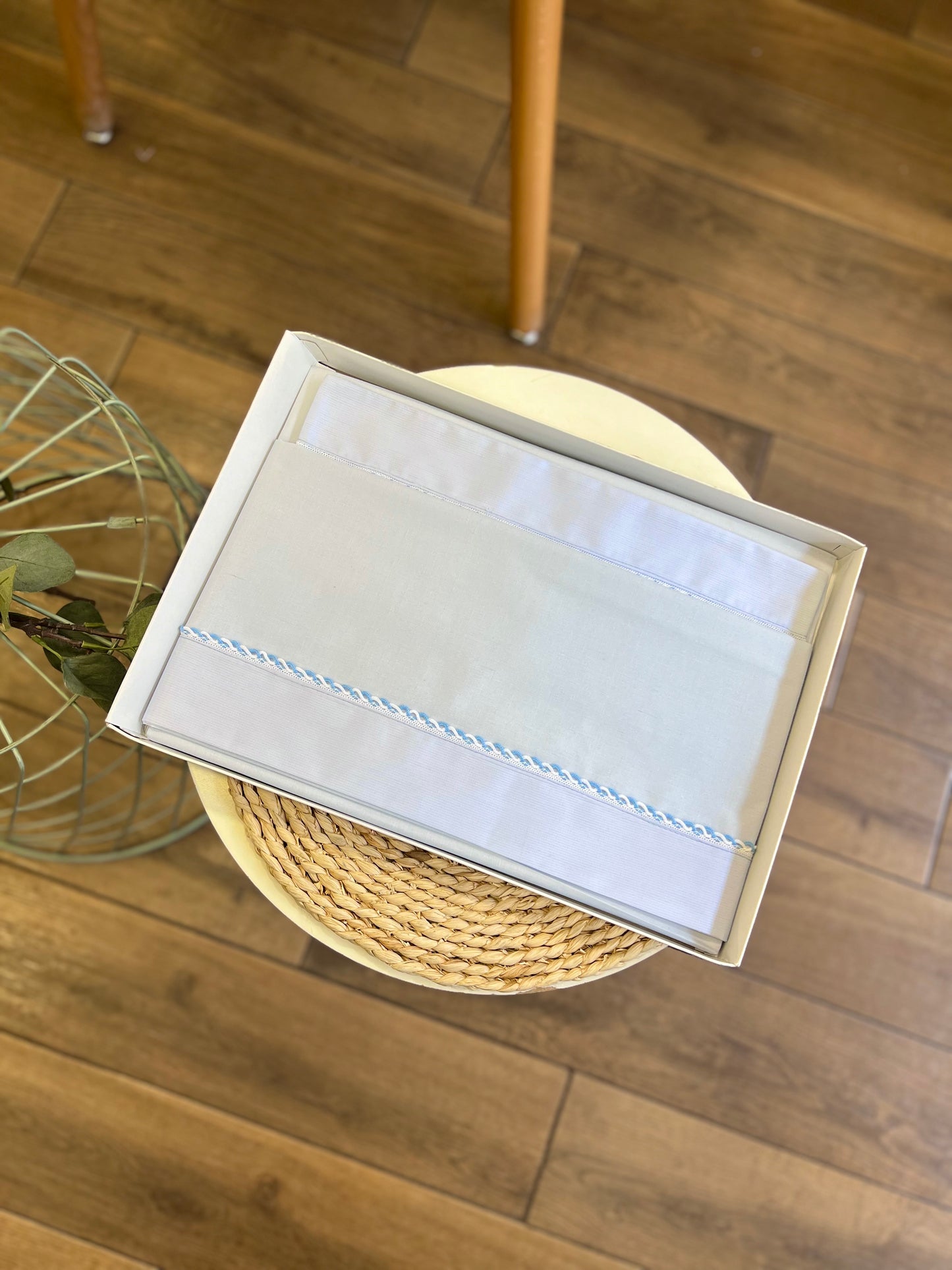 Set carrozzina Celeste personalizzabile