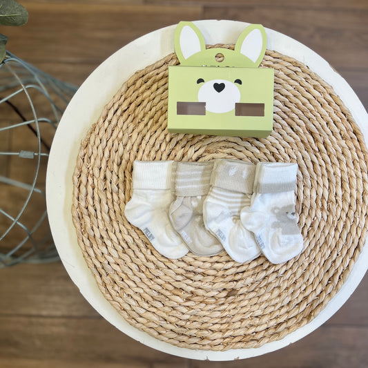 Set 4 paia di calzini in scatola Neutro