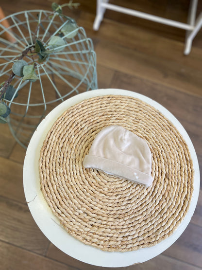 Cappellino ciniglia Beige