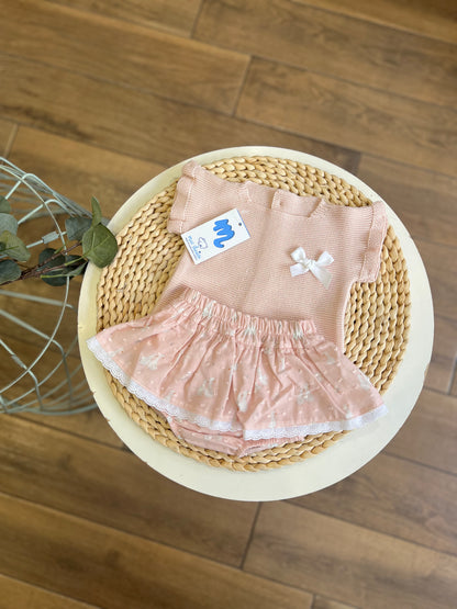 Completo in filo estivo con culotte Nude