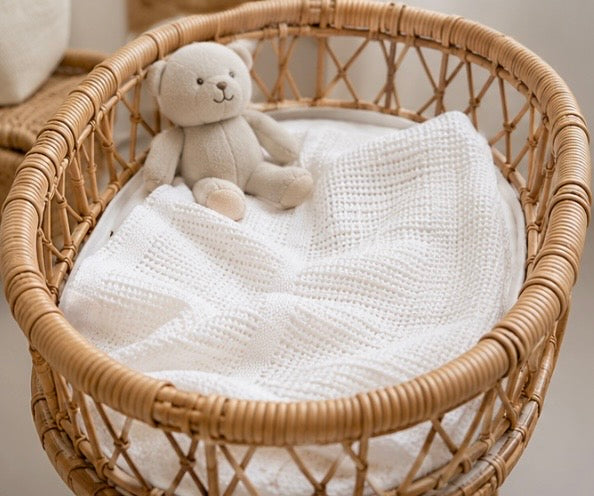 Copertina in cotone Pappa e Latte Bianco